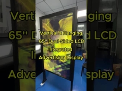 65-inch indoor double-sided LCD android advertising digital signage