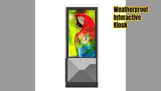 Secure Outdoor Kiosk Station 55 Inch Touchscreen