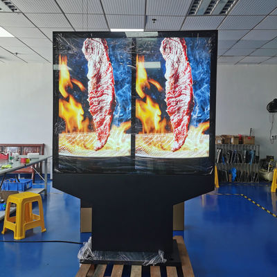 Buy 55-Inch Outdoor Waterproof Dual-Screen Menu Board With Sunscreen Thermal Treatment Middle East Available online manufacture