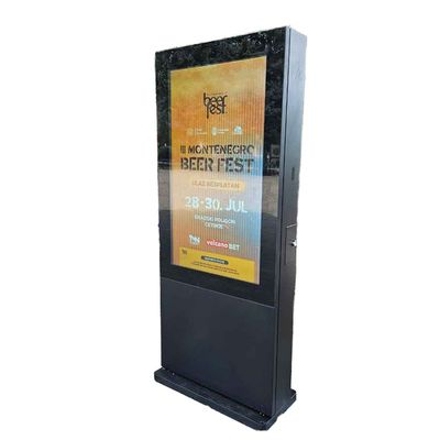 Buy IP65 Rated Outdoor Digital Billboard with 1000cd Brightness and Stainless Steel Material for High Visibility and Durability online manufacture