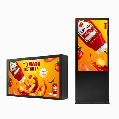 buy 100 Inch 4K Outdoor Digital Signage with 3000Nits Brightness and IP65 Waterproof LCD TV online manufacture
