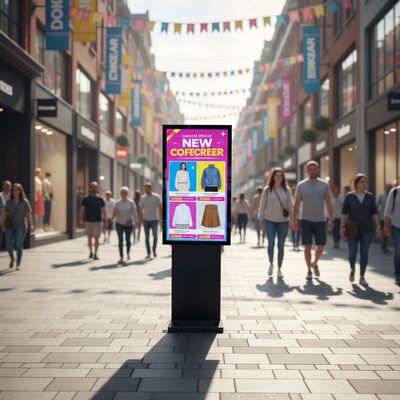 buy 49 Inch IP65 Waterproof Outdoor Digital Signage with 3000cd/m² Brightness LCD Advertising Display online manufacture