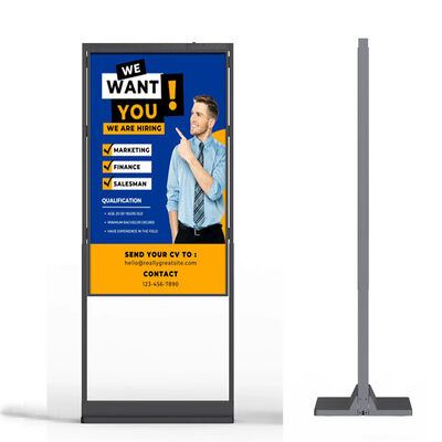 Buy High Brightness 3000nits Stainless Steel Android OS Digital Signage Advertising Kiosk for Indoor Outdoor Use online manufacture
