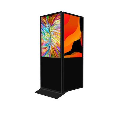 Double Side Floorstanding Digital Signage Commercial Digital Screens 4K 55inch