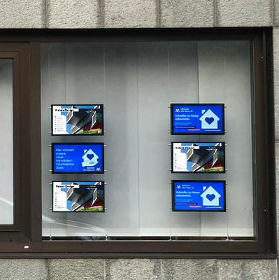 Cutting-Edge Technology LCD Digital Window Displays For Android Free CMS System