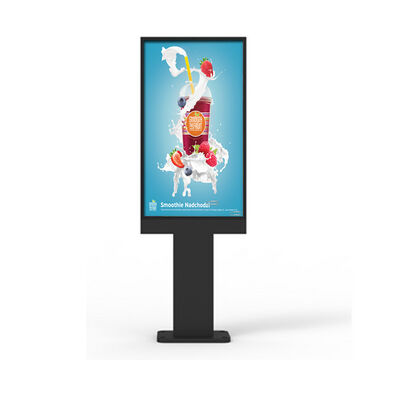 55 Inch Outdoor LCD Advertising Kiosk with 4000nits Brightness and IP67 Waterproof Touch Screen Digital Signage