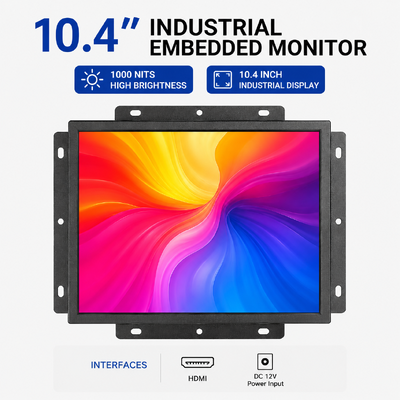 Sunlight Readable Industrial Grade Touchscreen Display Featuring Durable Construction and Wide Operating Temperature Range